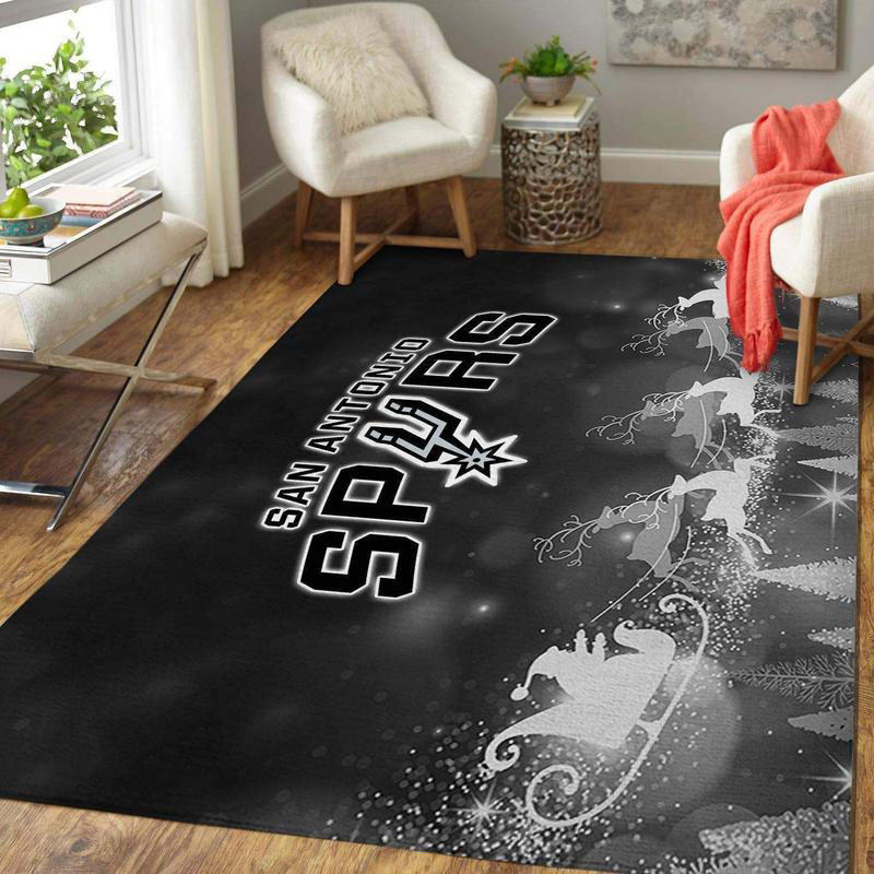 San Antonio Spurs Rug NBA Area Rug Dining Room Rug Indoor Indoor Rugs Rectangle Carpet