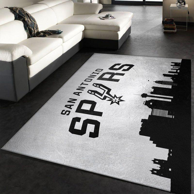 San Antonio Spurs Rug NBA Area Rug Living Room Rug Indoor Rug Rectangle Carpet