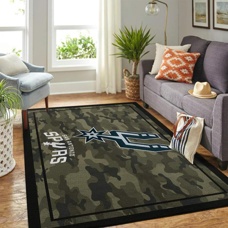 San Antonio Spurs Rug NBA Area Rug Kitchen Rug Indoor Rug Rectangle Carpet