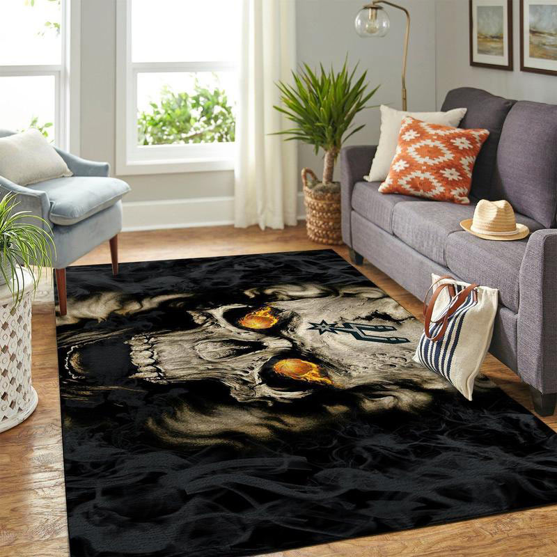 San Antonio Spurs Area Rug NBA Area Rug Living Room Area Rug Indoor Indoor Rugs Rectangle Carpet