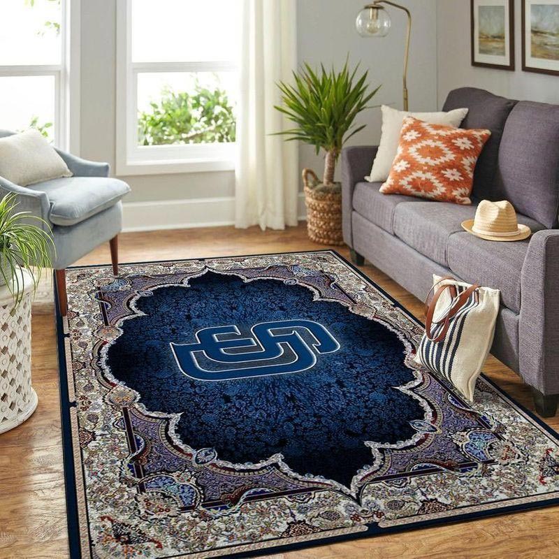 San Diego Padres Rug MLB Area Rug Living Room Area Rug Indoor Rug Rectangle Carpet