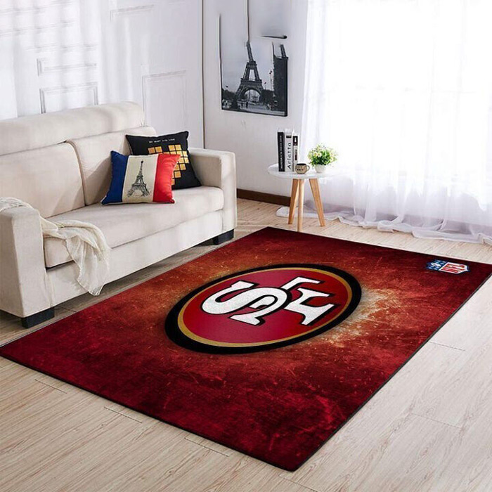 San Francisco 49ers Area Rug NFL Area Rug Living Room Area Rug Indoor Indoor Rug Rectangle Carpet