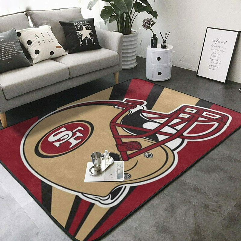 San Francisco 49ers Rug NFL Area Rug Bedroom Rug Indoor Rugs Rectangle Carpet