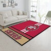 san francisco 49ers rug bathroom rug floor rug regtangle carpet home decor ver 1806