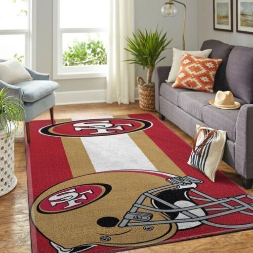 San Francisco 49ers Rug NFL Area Rug Bathroom Rug Indoor Rug Rectangle Carpet