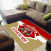san francisco 49ers rug bathroom rug floor rug regtangle carpet home decor ver 1811
