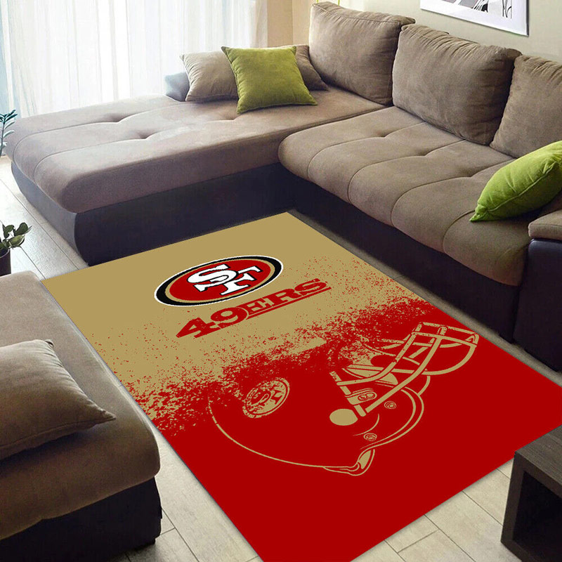 San Francisco 49ers Rug NFL Area Rug Bathroom Rug Indoor Indoor Rug Rectangle Carpet