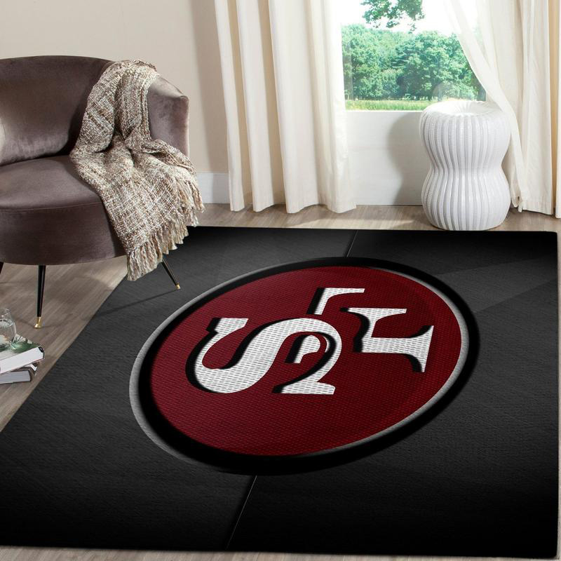 San Francisco 49ers Area Rug NFL Area Rug Living Room Rug Indoor Rug Rectangle Carpet