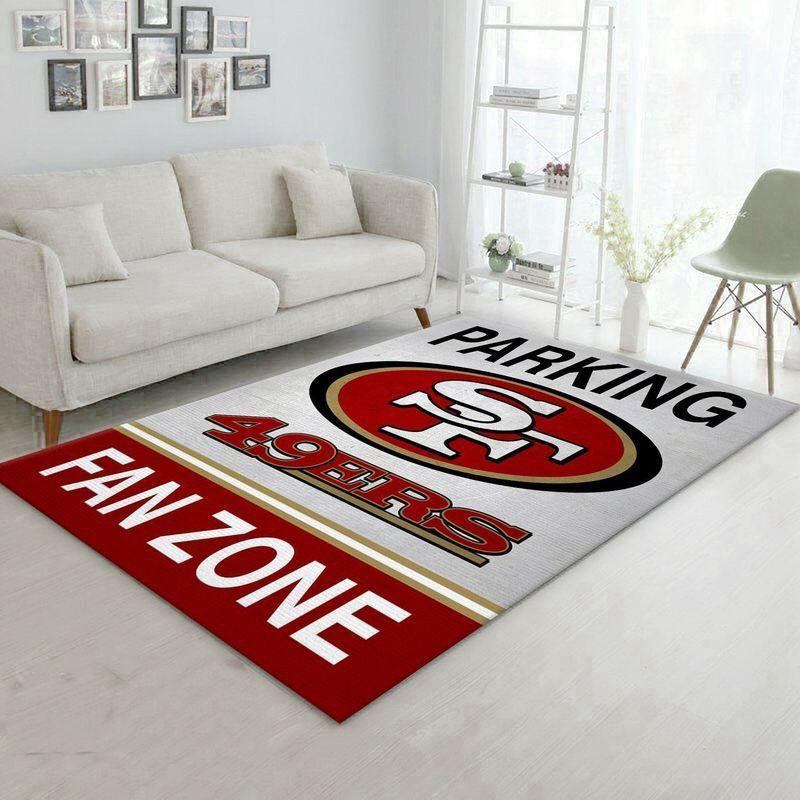 San Francisco 49ers Rug NFL Area Rug Dining Room Rugs Indoor Indoor Rug Rectangle Carpet