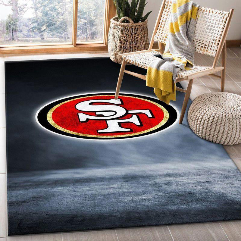 San Francisco 49ers Area Rug NFL Area Rug Bathroom Rugs Indoor Rugs Rectangle Carpet