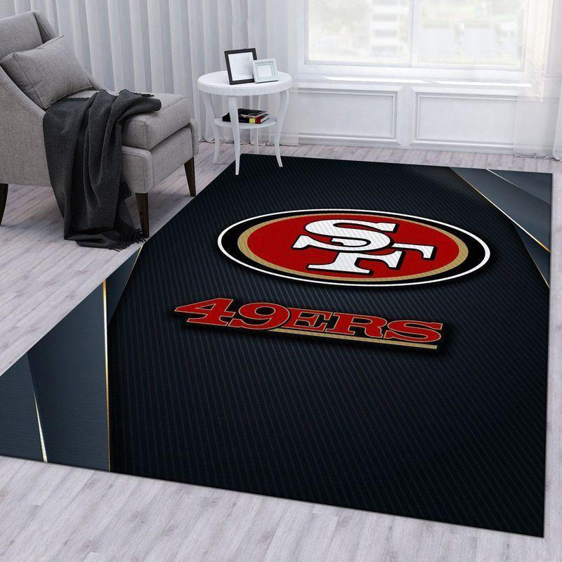 San Francisco 49ers Rug NFL Area Rug Bathroom Rug Indoor Rugs Rectangle Carpet