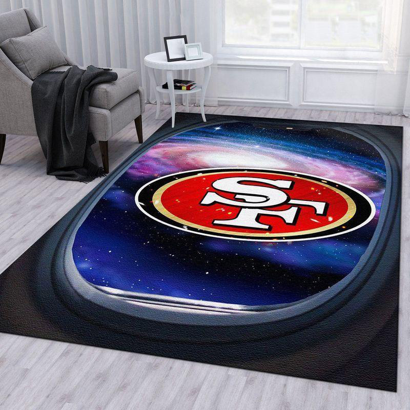 San Francisco 49ers Rug NFL Area Rug Bedroom Area Rug Indoor Rugs Rectangle Carpet