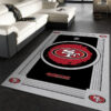 san francisco 49ers rug bathroom rug floor rug regtangle carpet home decor ver 1836