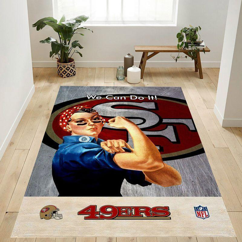 San Francisco 49ers Area Rug NFL Area Rug Bathroom Rugs Indoor Rugs Rectangle Carpet