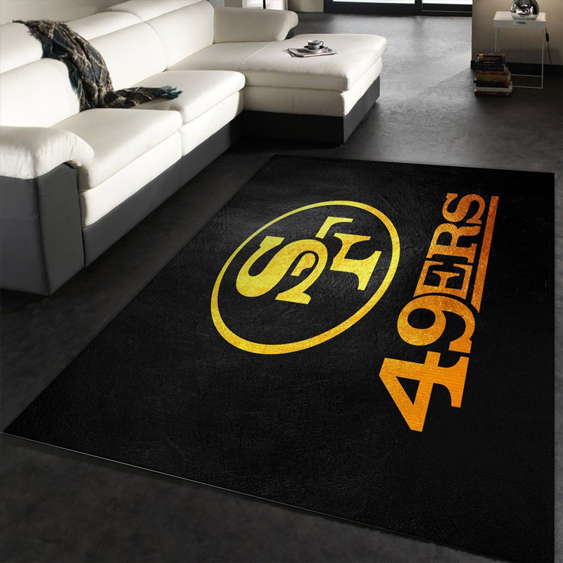 San Francisco 49ers Area Rug NFL Area Rug Bathroom Rug Indoor Rugs Rectangle Carpet