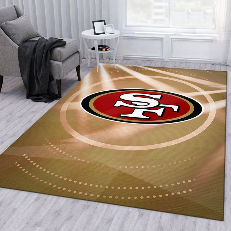 San Francisco 49ers Area Rug NFL Area Rug Bathroom Rugs Indoor Rug Rectangle Carpet