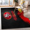 san francisco 49ers rug bathroom rug floor rug regtangle carpet home decor ver 1842