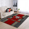 san francisco 49ers rug bathroom rug floor rug regtangle carpet home decor ver 1850