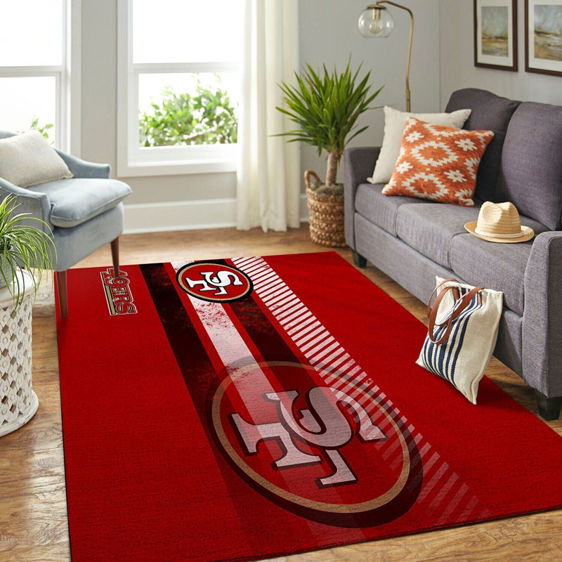 San Francisco 49ers Rug NFL Area Rug Kitchen Rug Indoor Rugs Rectangle Carpet