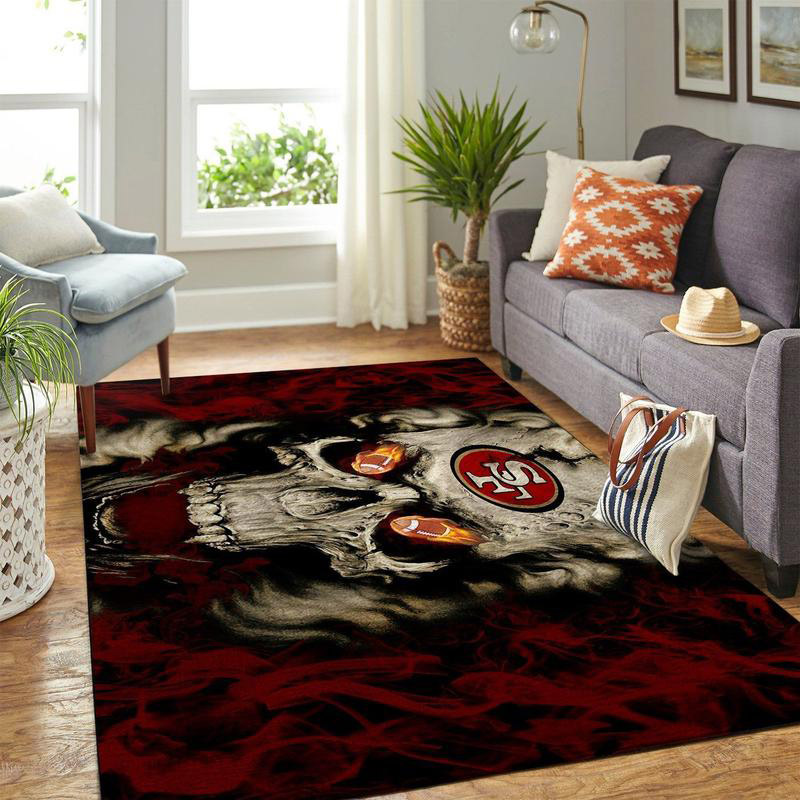 San Francisco 49ers Area Rug NFL Area Rug Bathroom Rug Indoor Indoor Rugs Rectangle Carpet