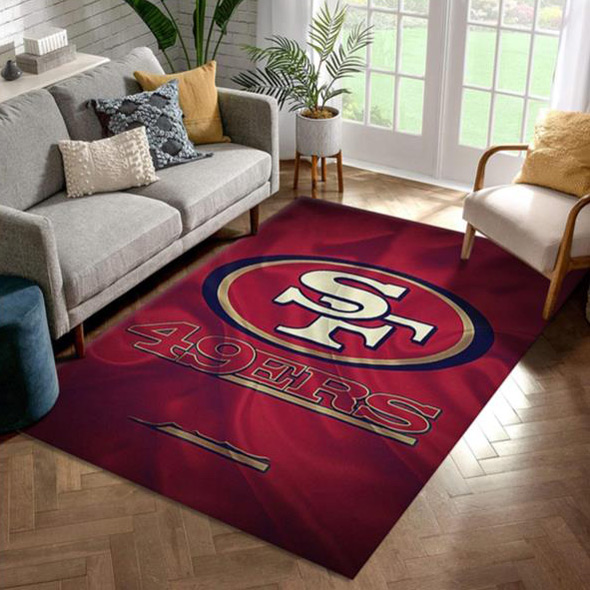 San Francisco 49ers Area Rug NFL Area Rug Living Room Area Rug Indoor Indoor Rugs Rectangle Carpet