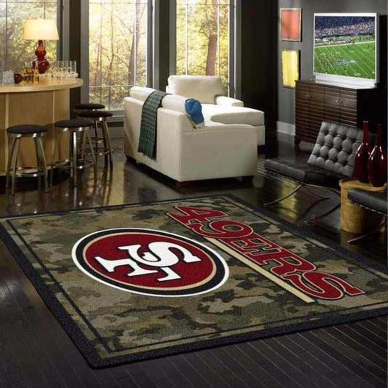 San Francisco 49ers Rug NFL Area Rug Kitchen Rug Indoor Rug Rectangle Carpet