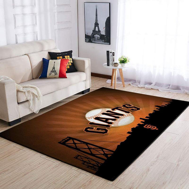 San Francisco Giants Area Rug MLB Area Rug Bedroom Area Rug Indoor Indoor Rug Rectangle Carpet