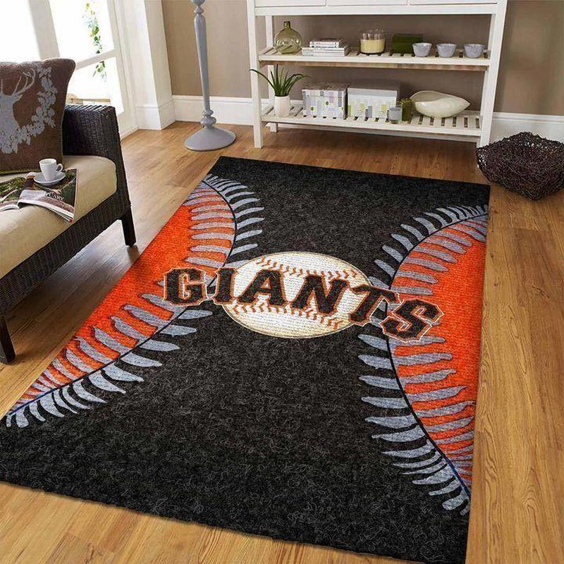 San Francisco Giants Area Rug MLB Area Rug Bathroom Rug Indoor Indoor Rug Rectangle Carpet