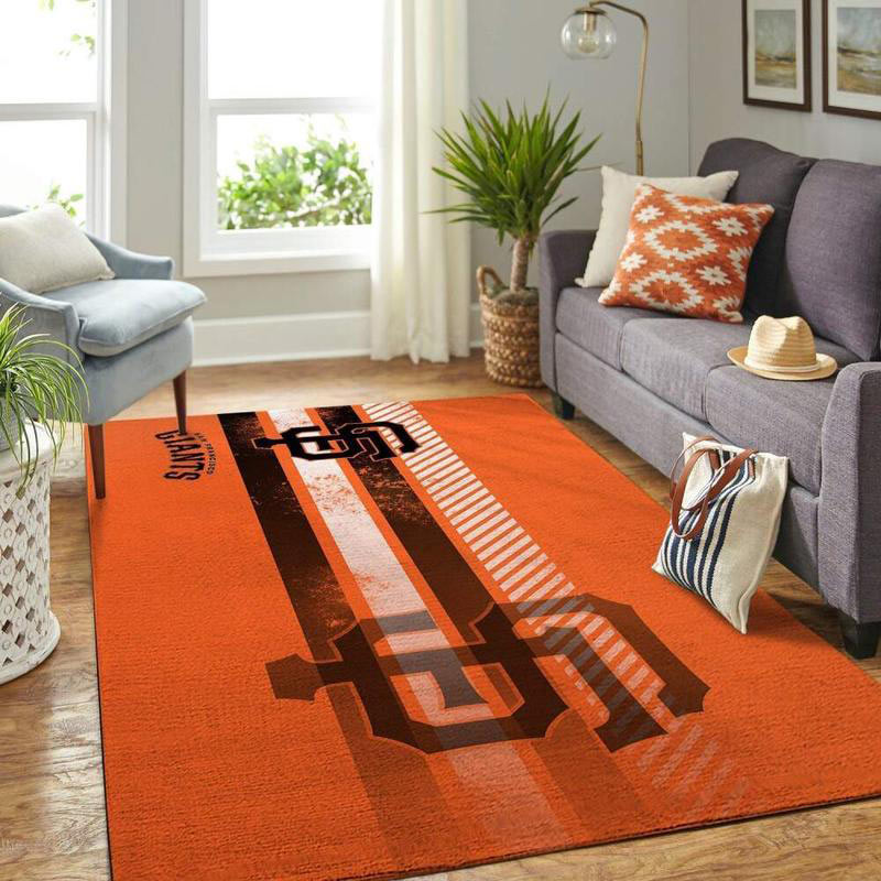San Francisco Giants Rug MLB Area Rug Bedroom Area Rug Indoor Rug Rectangle Carpet