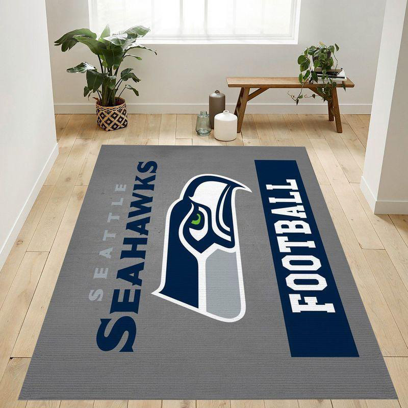 Seattle Seahawks Rug NFL Area Rug Bathroom Rugs Indoor Rug Rectangle Carpet