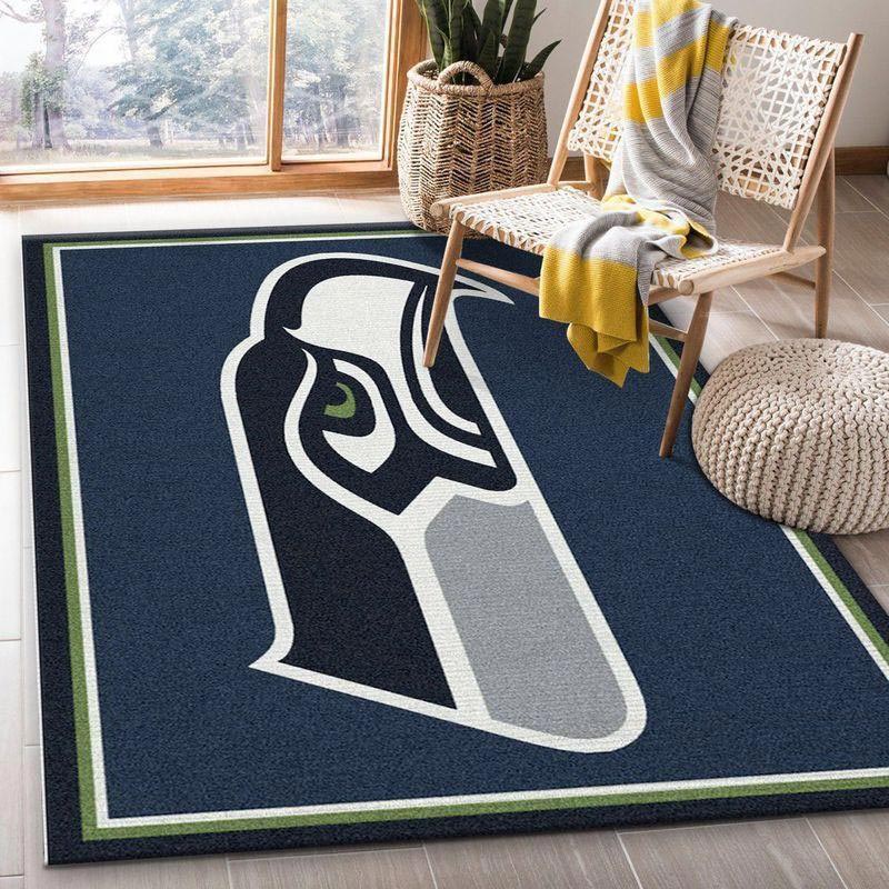Seattle Seahawks Area Rug NFL Area Rug Kitchen Rug Indoor Rugs Rectangle Carpet
