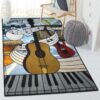 sheet music carpets for living room music instrument rug