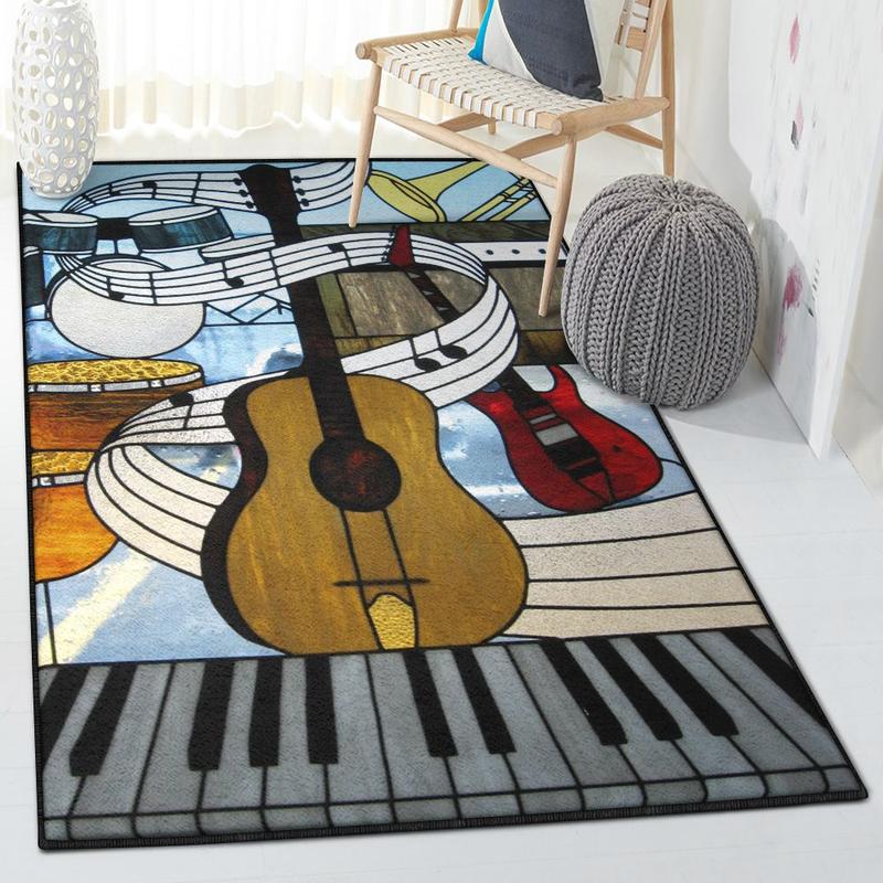 Sheet Music Carpets For Living Room Music Instrument Rug