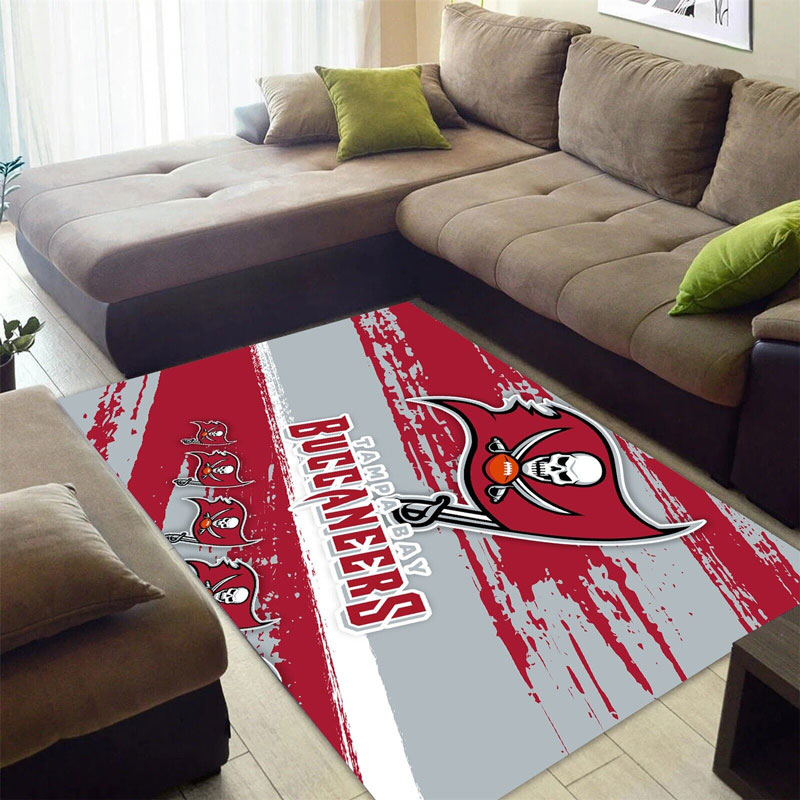 Tampa Bay Buccaneers Area Rug NFL Area Rug Dining Room Rugs Indoor Rug Rectangle Carpet