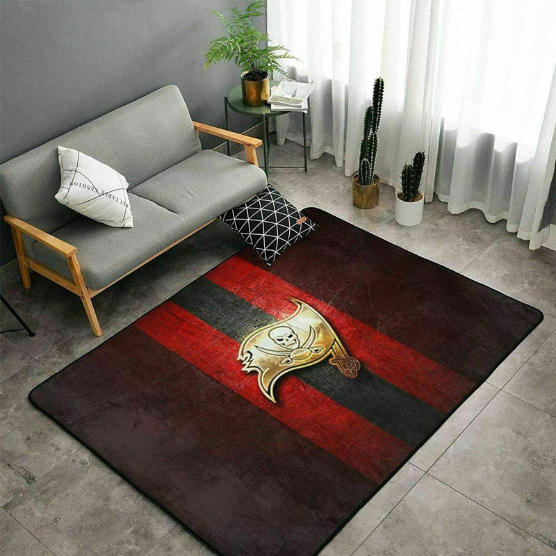 Tampa Bay Buccaneers Rug NFL Area Rug Living Room Area Rug Indoor Indoor Rugs Rectangle Carpet