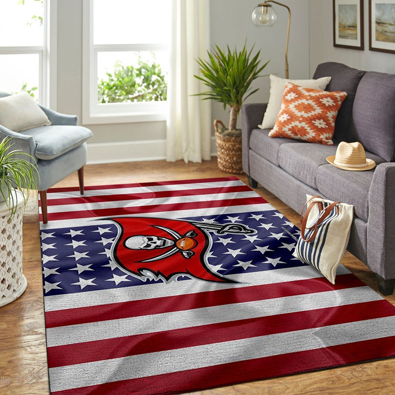Tampa Bay Buccaneers Area Rug NFL Area Rug Bedroom Area Rug Indoor Indoor Rug Rectangle Carpet