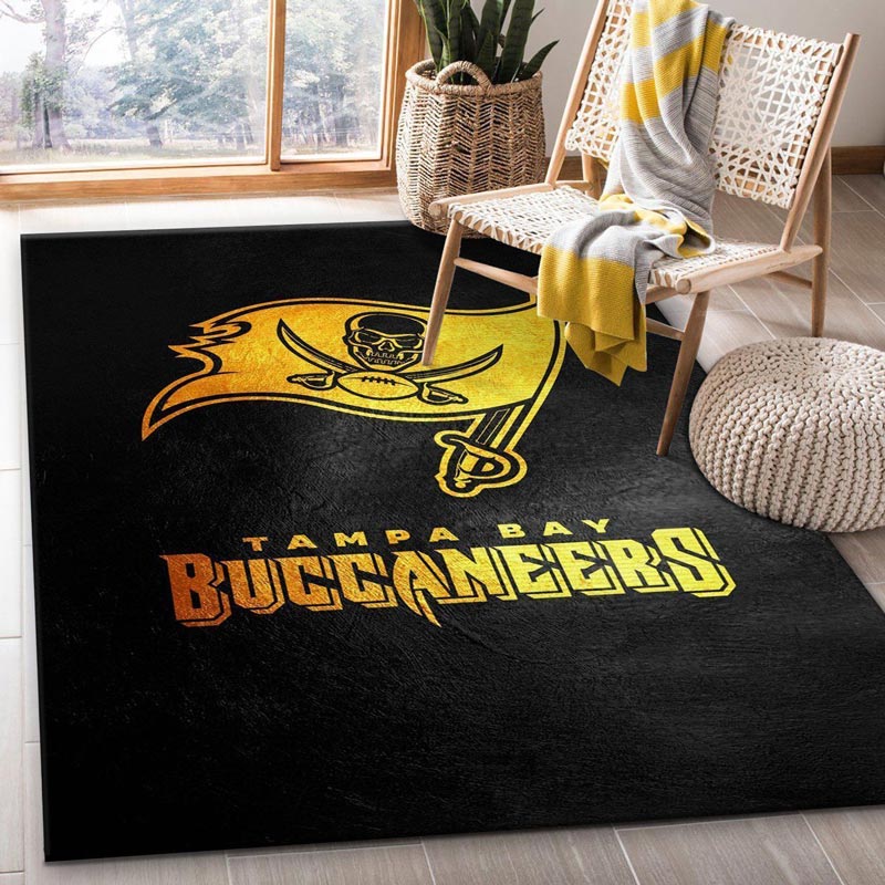Tampa Bay Buccaneers Rug NFL Area Rug Bathroom Rug Indoor Rugs Rectangle Carpet