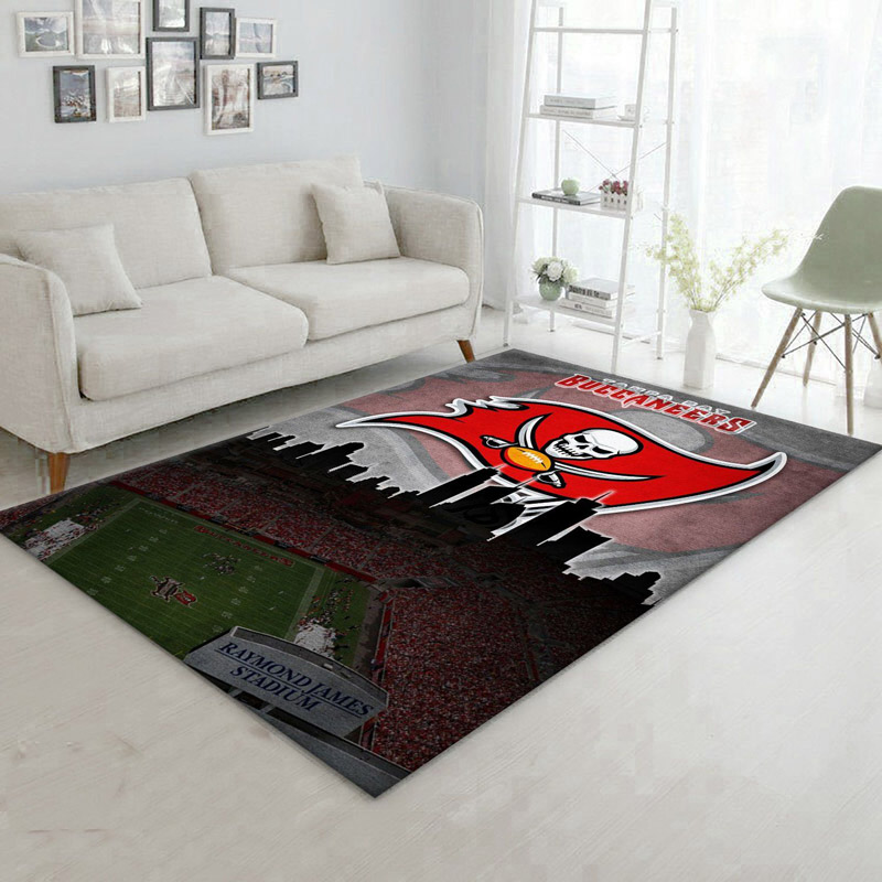 Tampa Bay Buccaneers Rug NFL Area Rug Dining Room Rug Indoor Rug Rectangle Carpet