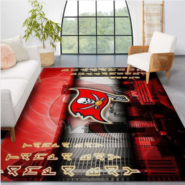 Tampa Bay Buccaneers Area Rug NFL Area Rug Bedroom Rug Indoor Rugs Rectangle Carpet