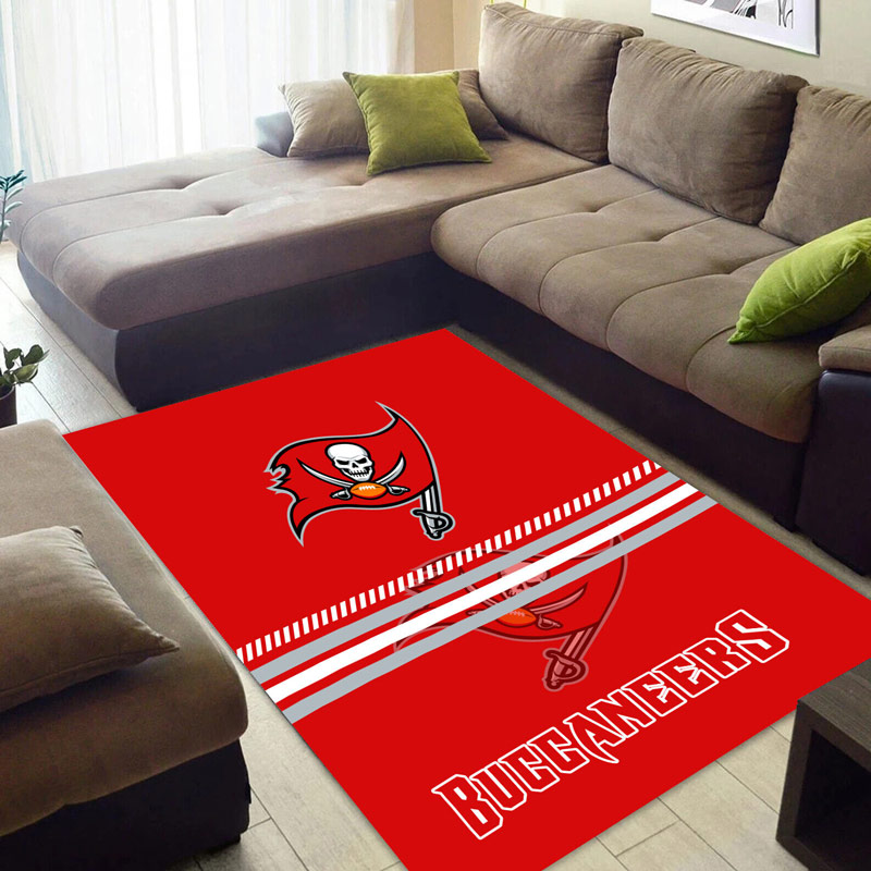 Tampa Bay Buccaneers Area Rug NFL Area Rug Bathroom Rugs Indoor Indoor Rug Rectangle Carpet