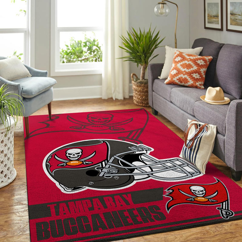 Tampa Bay Buccaneers Rug NFL Area Rug Bedroom Area Rug Indoor Indoor Rugs Rectangle Carpet