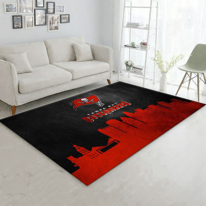 Tampa Bay Buccaneers Rug NFL Area Rug Bathroom Rugs Indoor Indoor Rug Rectangle Carpet