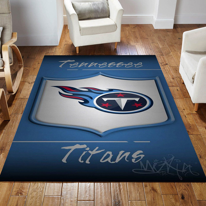 Tennessee Titans Rug NFL Area Rug Bedroom Area Rug Indoor Indoor Rug Rectangle Carpet