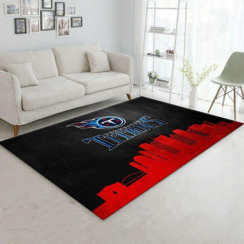 Tennessee Titans Rug NFL Area Rug Dining Room Rug Indoor Rug Rectangle Carpet