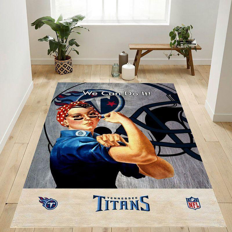 Tennessee Titans Rug NFL Area Rug Living Room Area Rug Indoor Rug Rectangle Carpet