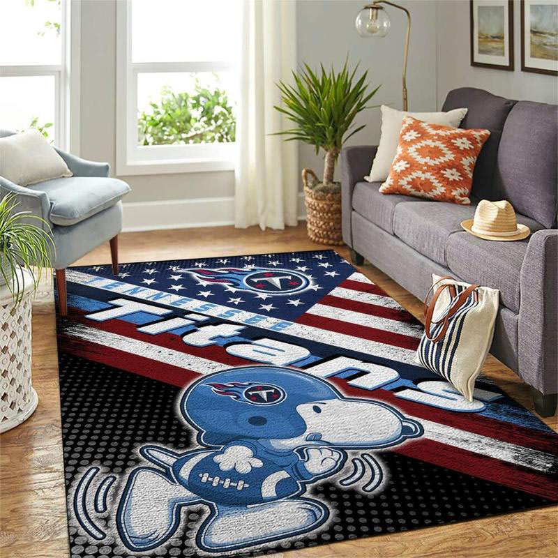 Tennessee Titans Area Rug NFL Area Rug Bedroom Area Rug Indoor Rug Rectangle Carpet