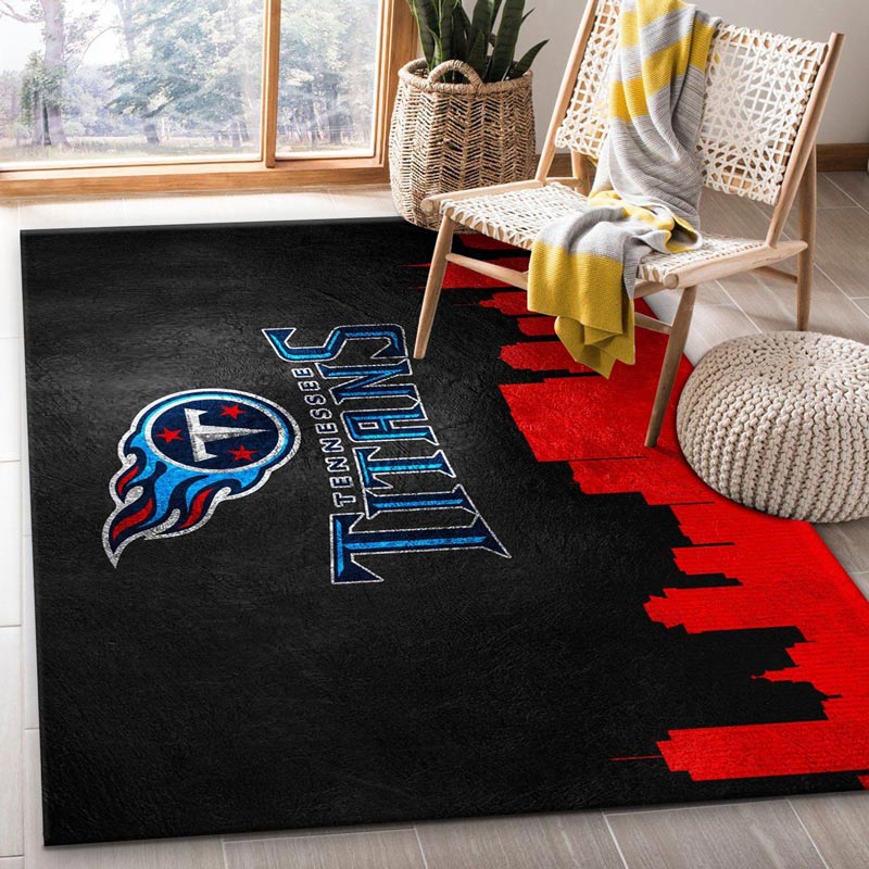 Tennessee Titans Rug NFL Area Rug Living Room Area Rug Indoor Indoor Rug Rectangle Carpet