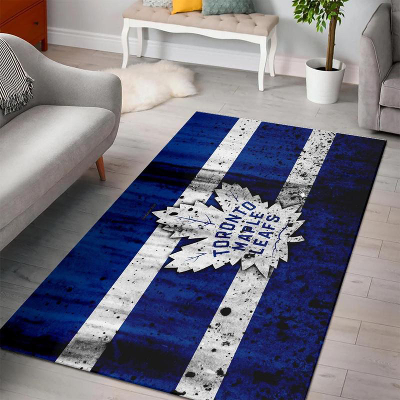 Toronto Maple Leafs Area Rug NHL Area Rug Bathroom Rug Indoor Rug Rectangle Carpet